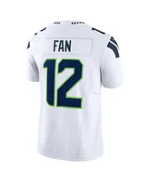 Men's Nike 12th Fan White Seattle Seahawks Vapor F.u.s.e. Limited Jersey