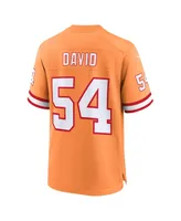 Men's Nike Lavonte David Orange Tampa Bay Buccaneers Throwback Game Jersey