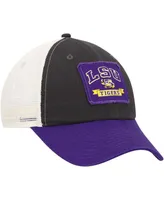 Men's Colosseum Charcoal Lsu Tigers Objection Snapback Hat