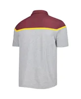 Men's Colosseum Heather Gray Arizona State Sun Devils Chamberlain Polo Shirt