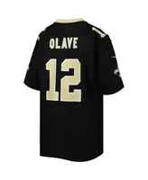 Big Boys Nike Chris Olave Black New Orleans Saints Game Jersey