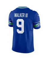 Men's Nike Kenneth Walker Iii Royal Seattle Seahawks Throwback Vapor F.u.s.e. Limited Jersey