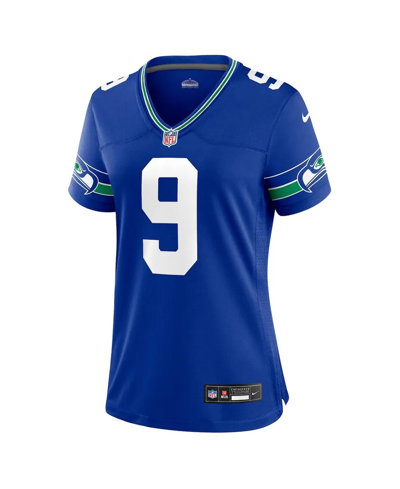 Women's Nike Kenneth Walker Iii Royal Seattle Seahawks Throwback Player Game Jersey