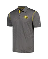 Men's Colosseum Black Iowa Hawkeyes Cameron Polo Shirt