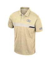 Men's Colosseum Gold Georgia Tech Yellow Jackets No Problemo Polo Shirt