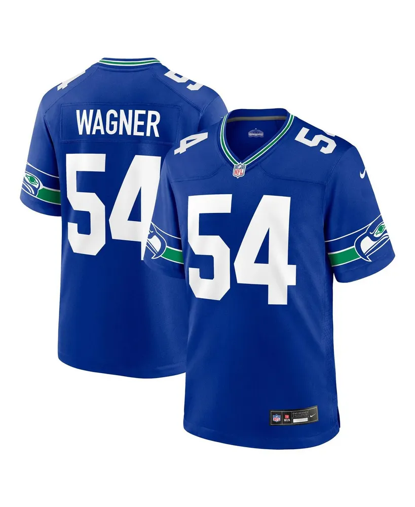 Men's Nike Bobby Wagner Royal Seattle Seahawks Throwback Player Game Jersey