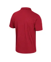 Men's Colosseum Cardinal Iowa State Cyclones No Problemo Polo Shirt