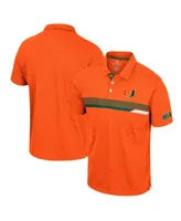 Men's Colosseum Orange Miami Hurricanes No Problemo Polo Shirt