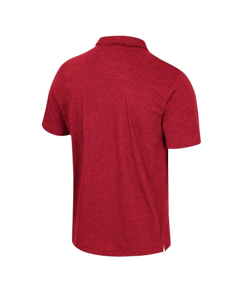 Men's Colosseum Crimson Oklahoma Sooners No Problemo Polo Shirt