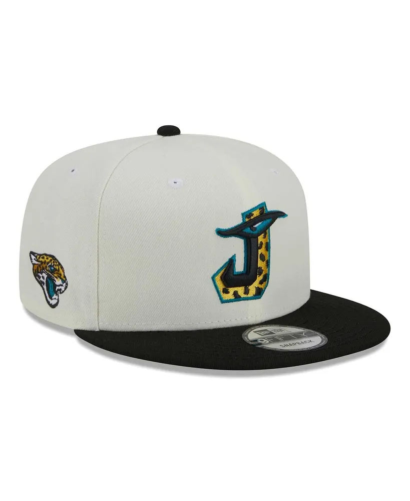 Men's New Era Cream, Black Jacksonville Jaguars City Originals 9FIFTY Snapback Hat