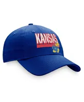 Men's Top of the World Royal Kansas Jayhawks Slice Adjustable Hat