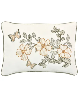 Royal Court Evergreen Boudoir Decorative Pillow, 13" L x 21" W