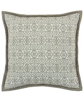 Royal Court Evergreen Square Quilted Decorative Pillow, 16" L x 16" W