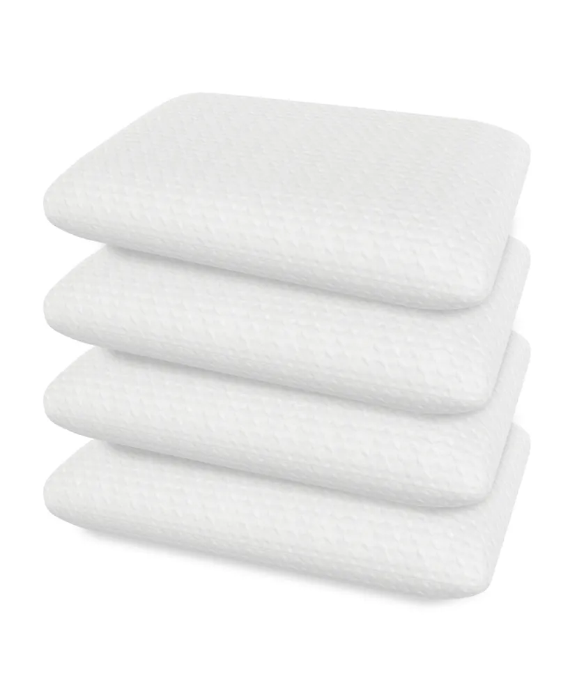 BodiPEDIC Classics Gel Support Conventional 4 Pack Pillows, Standard/Queen