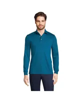 Lands' End Men's Long Sleeve Super Soft Supima Polo Shirt