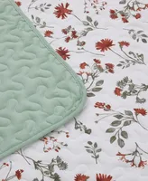 Videri Home Floral Botanical 3 Piece Quilt Set