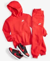 Nike Big Kids Sportswear Club Fleece Hoodie Jogger Pants Court Borough Low Recraft Sneakers From Finish Line