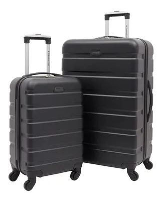 Travelers Club Harper Collection 2 Piece Rolling Hardside Luggage Set