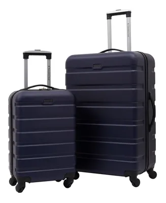 Travelers Club Harper Collection 2 Piece Rolling Hardside Luggage Set