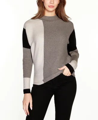 Belldini Women's Colorblock Dolman Sweater