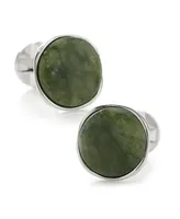 Ox & Bull Trading Co. Men's Seraphinite Stone Sterling Silver Cufflinks