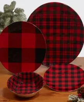 Certified International Buffalo Plaid 11" Set of 6 Salad Plate