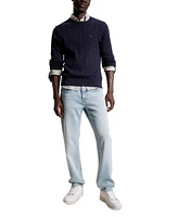 Tommy Hilfiger Men's Classic Cable Crewneck Sweater