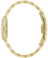 Bulova Women's Marc Anthony Modern Quadra Diamond Accent Gold-Tone Stainless Steel Bracelet Watch 21mm - Gold