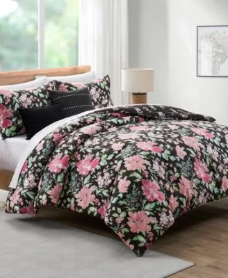 Vcny Home Allure Floral Reversible Quilt Set Collection