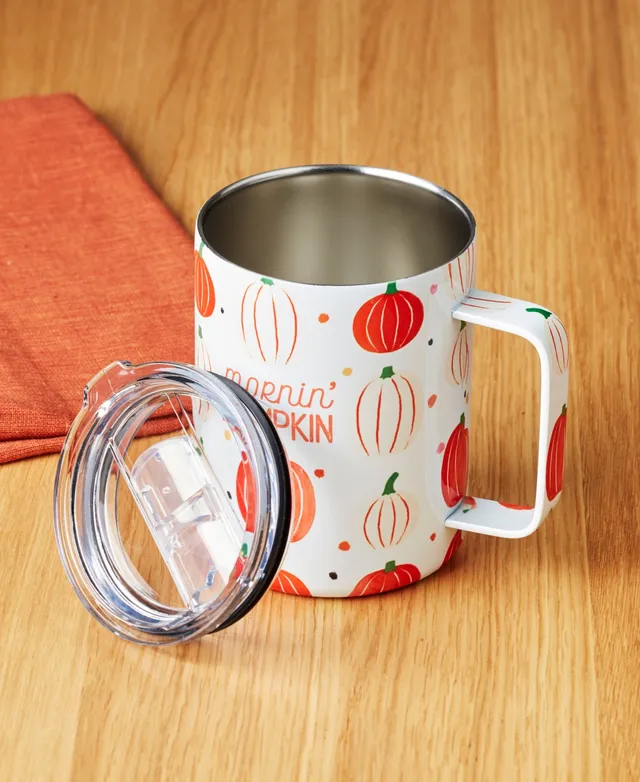 Cambridge Trick or Treat Insulated Coffee Mug, 20 oz - White