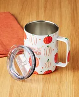 Cambridge Morning Pumpkin Insulated Coffee Mug, 16 oz