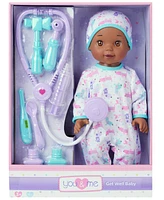 You & Me Get Well Baby 14" Doll African American, Created for You by Toys R Us