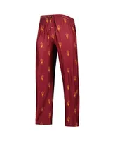 Men's Concepts Sport Maroon Arizona State Sun Devils Logo Flagship Allover Print Pants