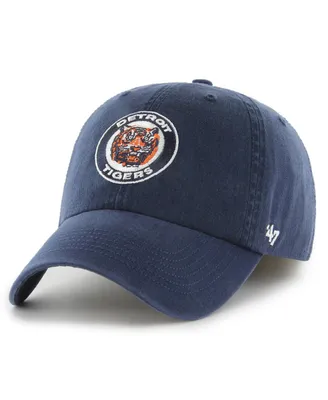 Men's '47 Brand Navy Detroit Tigers Cooperstown Collection Franchise Fitted Hat