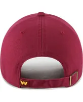 Women's '47 Brand Burgundy Washington Commanders Sidney Clean Up Adjustable Hat