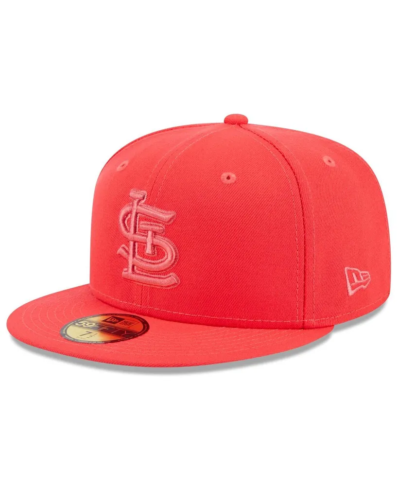 New Era Men's Black St. Louis Cardinals Team Logo 59FIFTY Fitted Hat