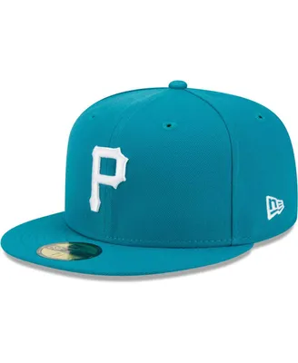 Men's New Era Stone/Gold Pittsburgh Pirates Retro 59FIFTY Fitted Hat