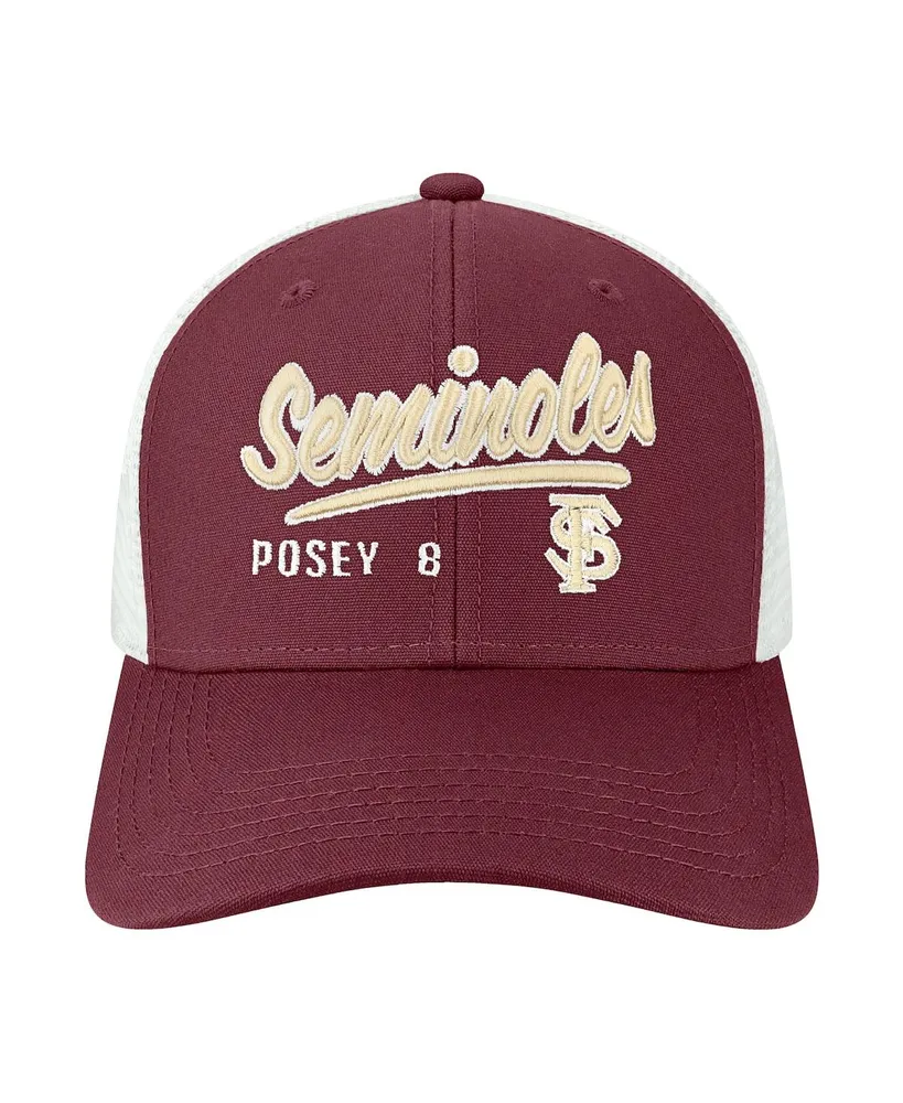 Men's Buster Posey Garnet Florida State Seminoles Pro Trucker Snapback Hat