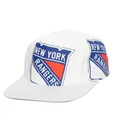 Men's Mitchell & Ness White New York Rangers In Your Face Deadstock Snapback Hat