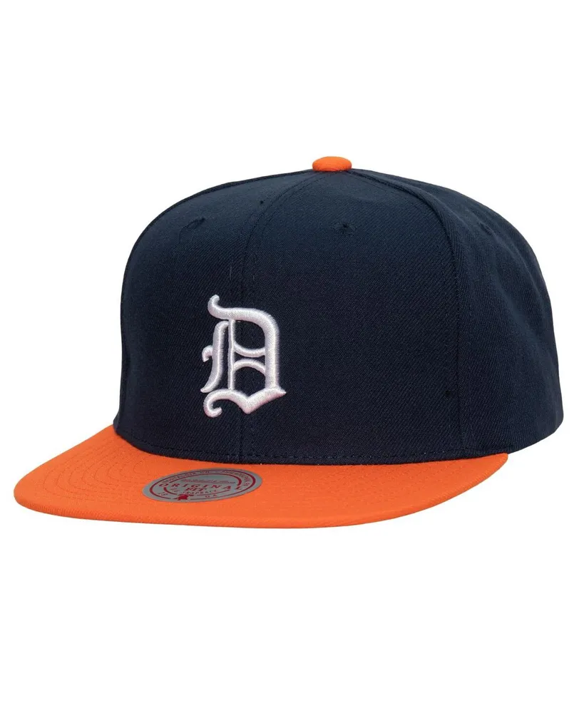 Men's Detroit Tigers Mitchell & Ness Navy Work It Snapback Hat