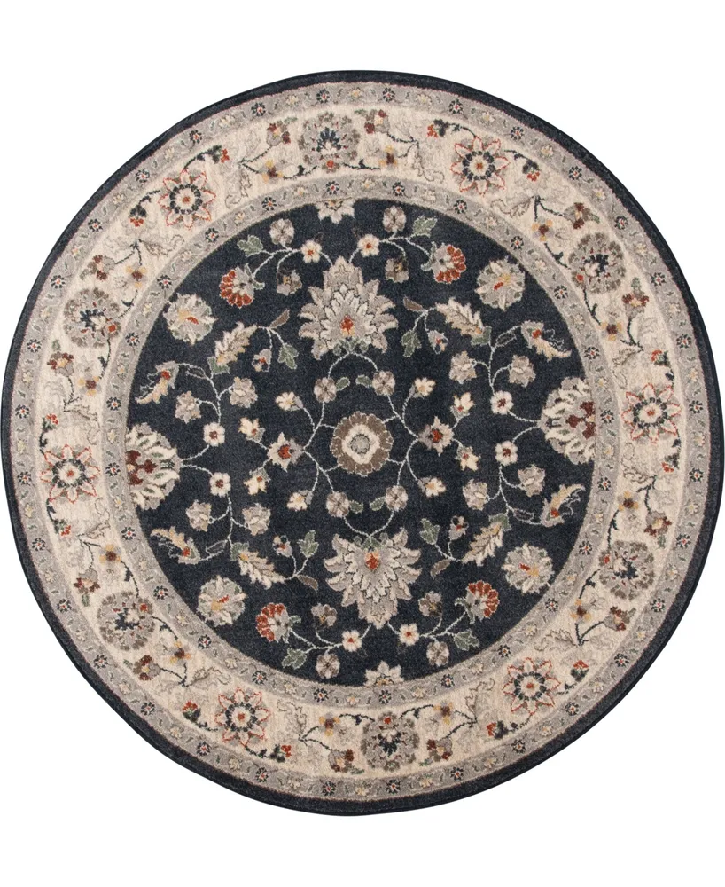 Km Home Poise Pse- 5'3" x Round Area Rug