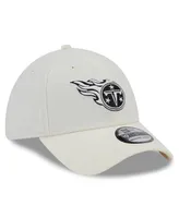 Men's New Era Cream Tennessee Titans Chrome Collection 39THIRTY Flex Hat