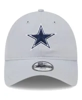 Big Boys and Girls New Era Gray Dallas Cowboys Main Core Classic 2.0 9TWENTY Adjustable Hat