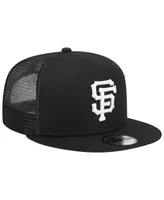 Men's New Era Black San Francisco Giants Trucker 9FIFTY Snapback Hat