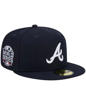 Men's New Era Navy Atlanta Braves 2021 World Series Team Color 59FIFTY Fitted Hat