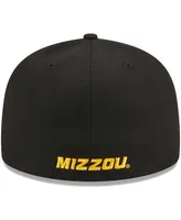 Men's New Era Black Missouri Tigers Evergreen 59FIFTY Fitted Hat