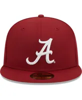 Men's New Era Crimson Alabama Crimson Tide Evergreen 59FIFTY Fitted Hat
