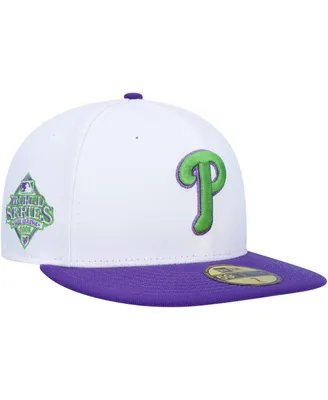 Men's New Era White Philadelphia Phillies 2008 World Series Side Patch 59FIFTY Fitted Hat