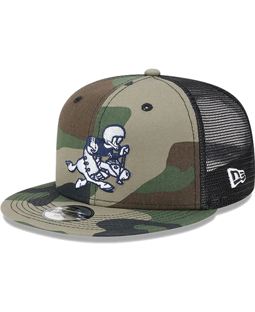 Dallas Cowboys New Era Reversible Bucket Hat - Navy/Camo