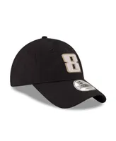 Men's New Era Black Kyle Busch Team Enzyme Washed 9TWENTY Adjustable Hat